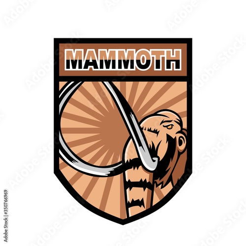 Mammoth esport logo mascot design