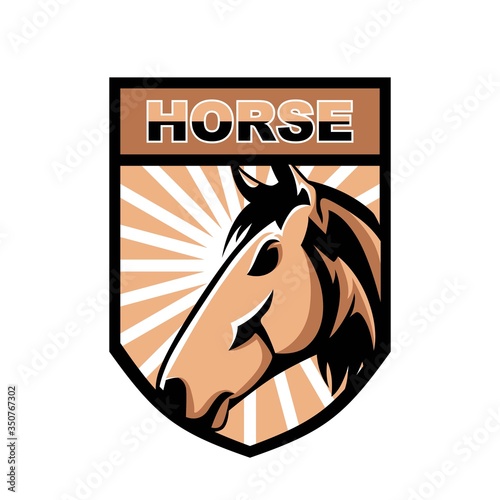 Horse esport logo mascot design
