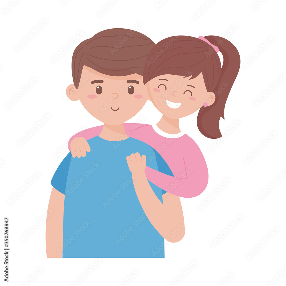 Father and daughter vector design Father and daughter vector design