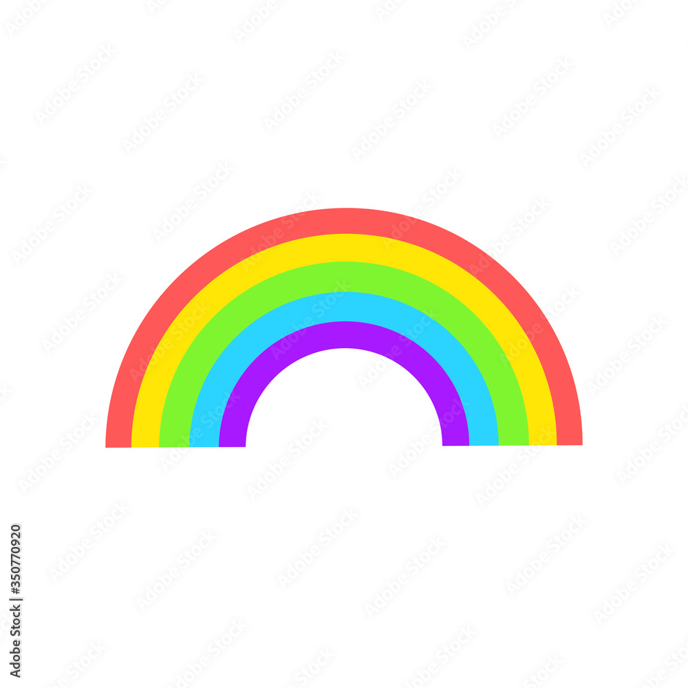 The best rainbow icon, illustration vector. Suitable for many purposes.