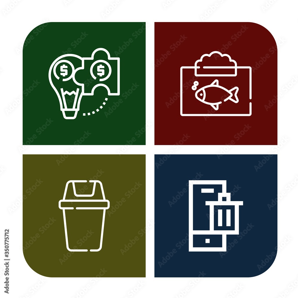 Set of conservation icons Set of conservation icons