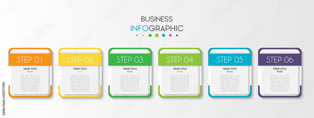Business infographic element with options, steps, number vector template design Business infographic element with options, steps, number vector template design