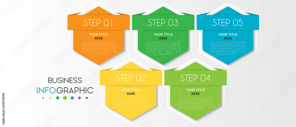 Business infographic element with options, steps, number vector template design Business infographic element with options, steps, number vector template design