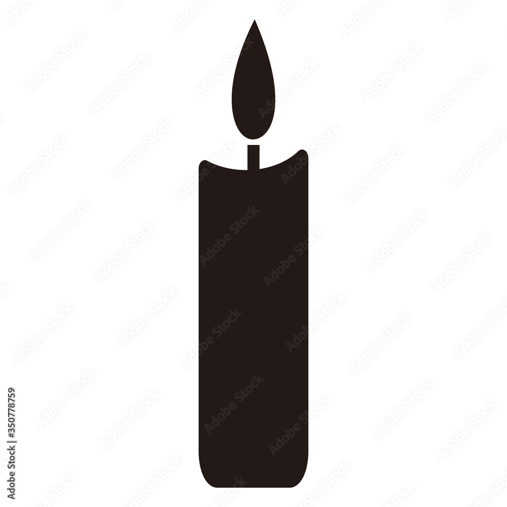 Candle simple vector icon illustration symbol Candle simple vector icon illustration symbol