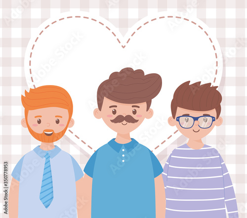 Fathers men on fathers day vector design