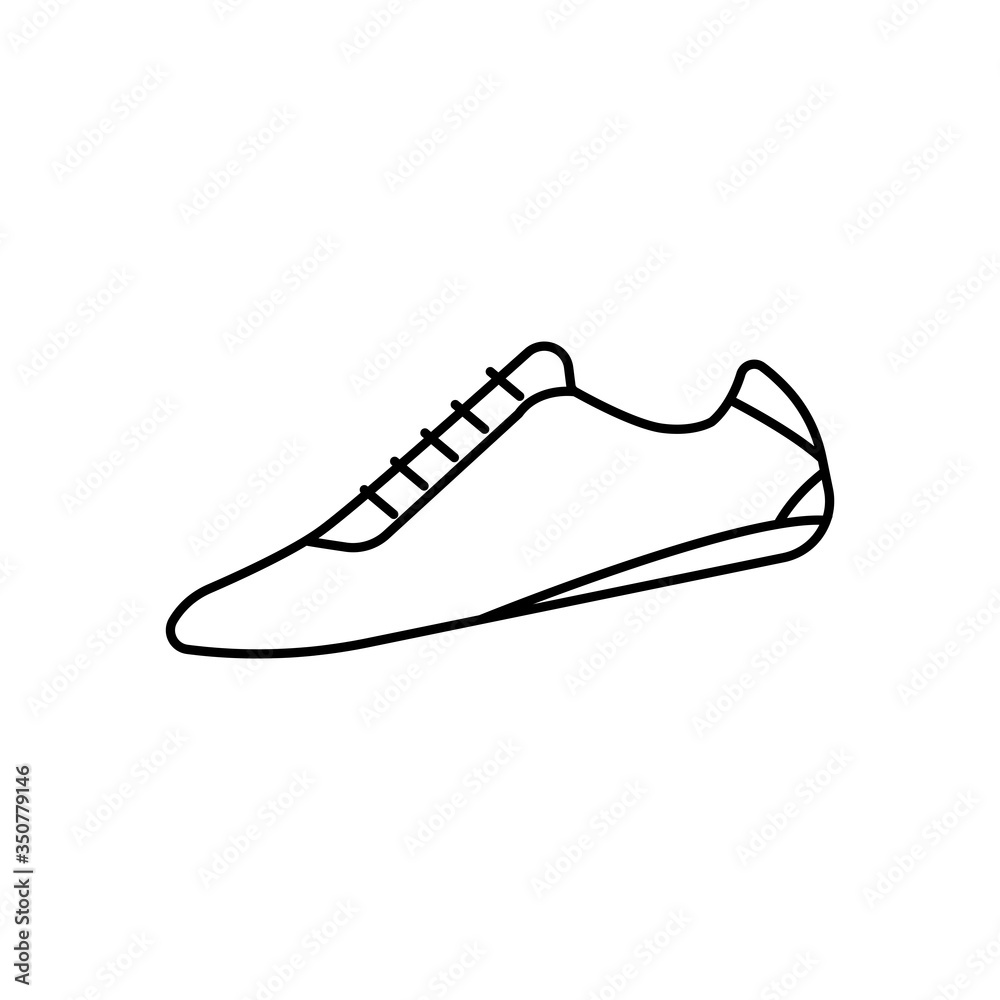 Soccer boots line icon. Design template  vector