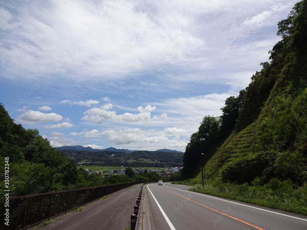 The view of Hokkaido in Japan