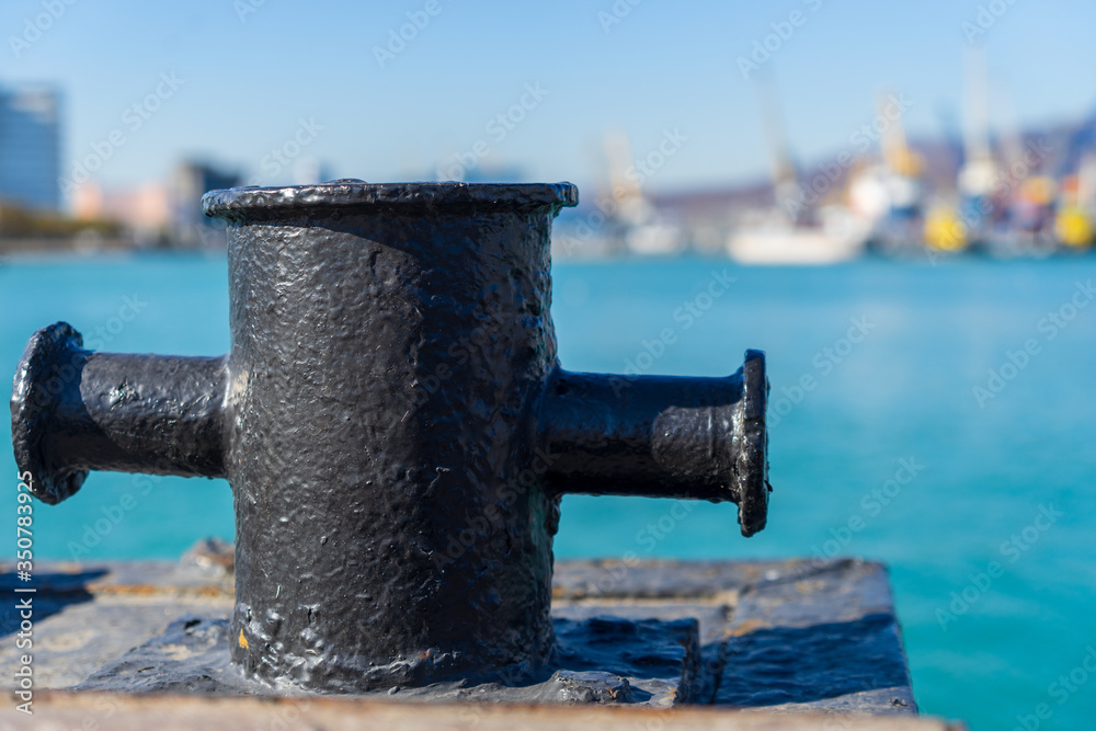 Image of mooring bollards. Knecht. Image of mooring bollards. Knecht.