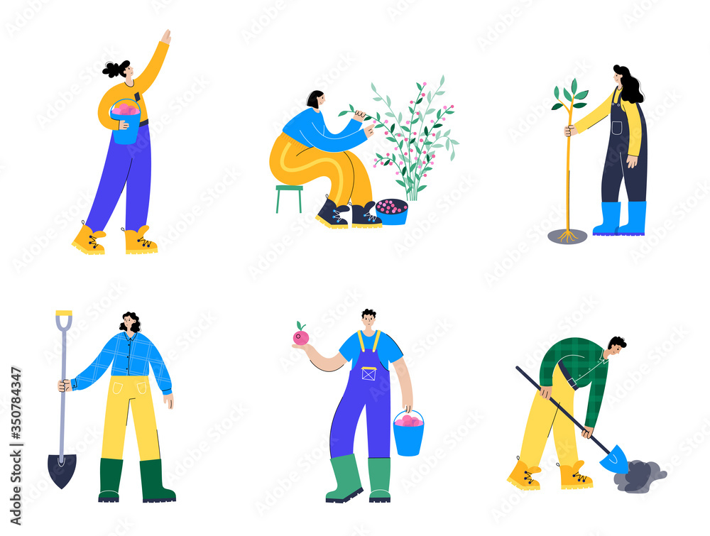Garden work concept vector Garden work concept vector