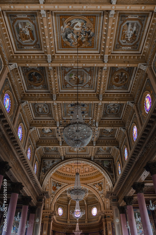 interior of the basilica church  of sancto antonio hujus civitatis patrono
