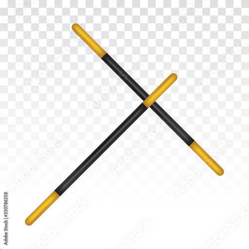 Wand / magic wand - magician costume flat icons for apps and websites