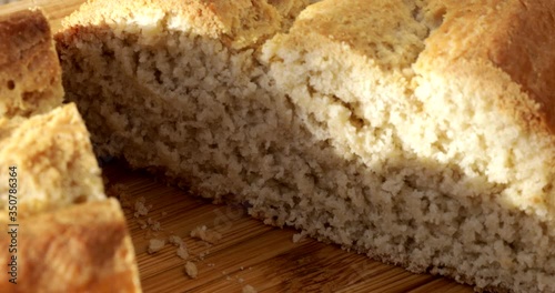 Wallpaper Mural Close up of sliced homemade loaf of bread Torontodigital.ca