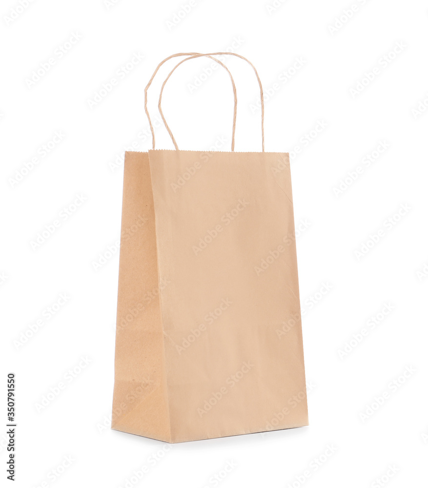 Paper shopping bag on white background Paper shopping bag on white background