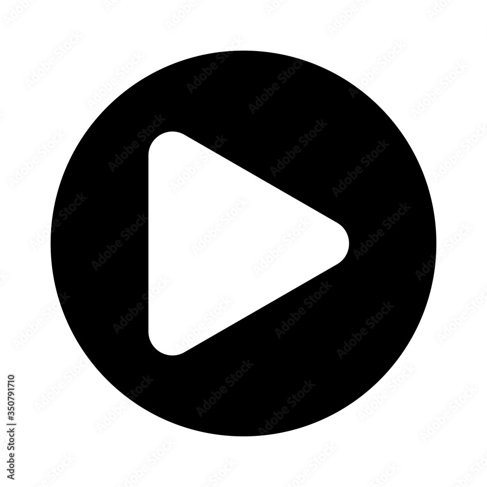 Isolated play silhouette style icon vector design Isolated play silhouette style icon vector design