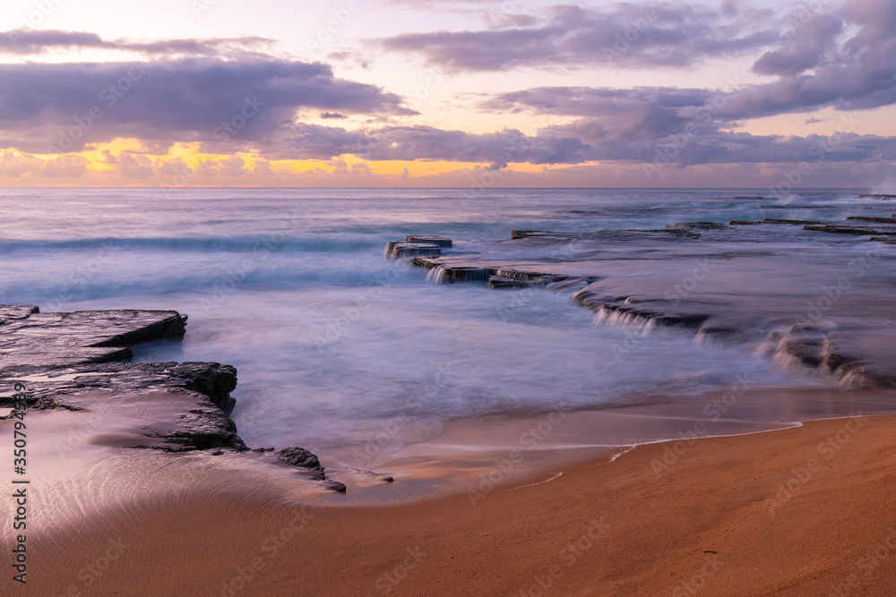 Dawn view at Turimetta Beach, Sydney, Australia.