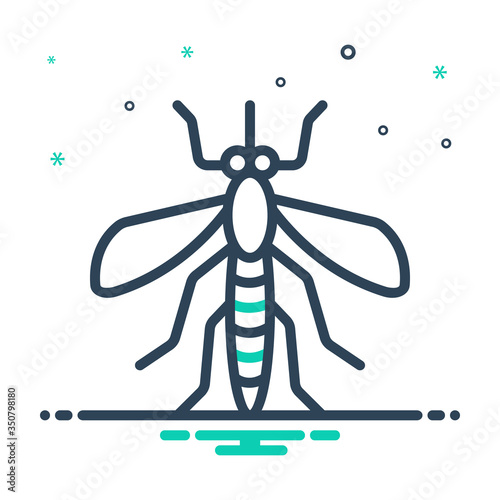 Mix icon for mosquito