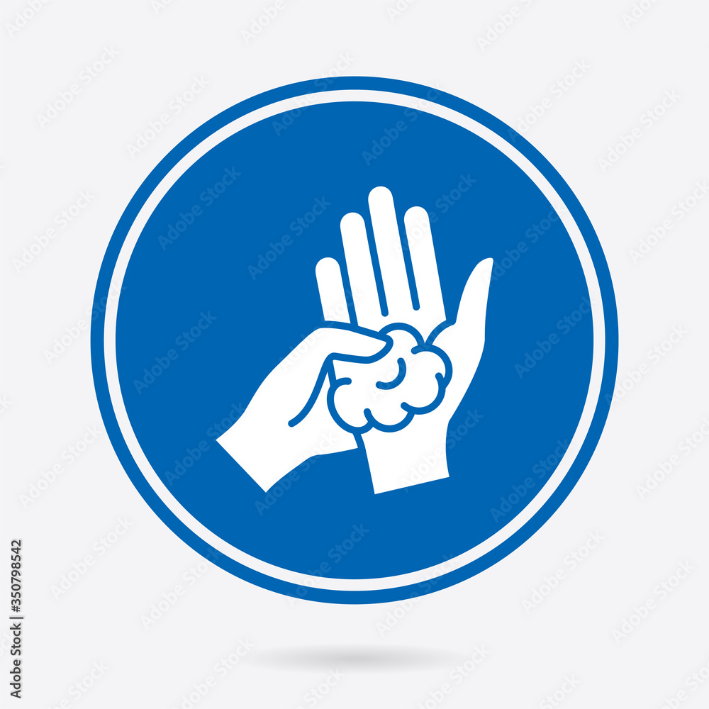 Hand washing - vector icon. Illustration isolated. Simple pictogram. Hand washing - vector icon. Illustration isolated. Simple pictogram.