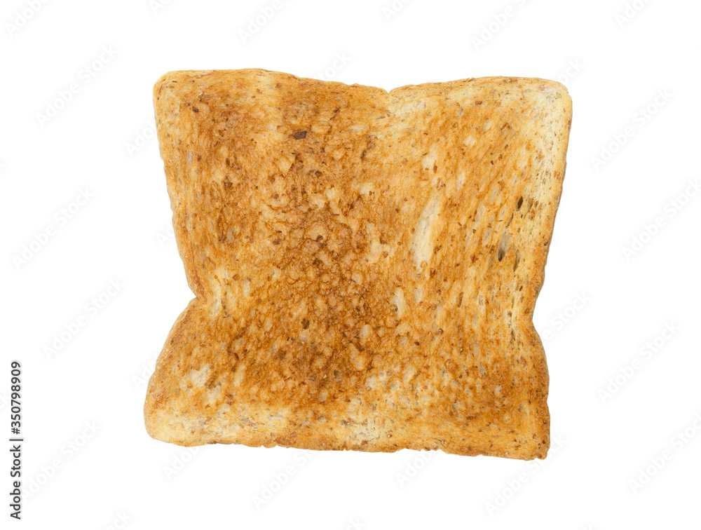 Top view of burnt toast bread with isolated on white background. Top view of burnt toast bread with isolated on white background.
