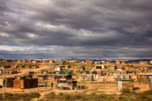 Schilderij op canvas Informal settlement in South Africa