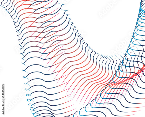 Abstract background blend wave line design for Wallpaper, Banner, Background, Card, Book Illustration, landing page