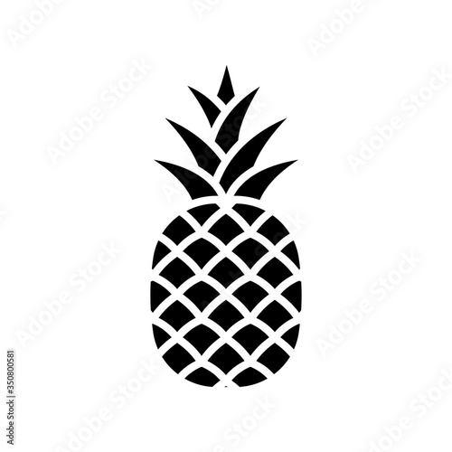 pineapple - fruit icon vector design template