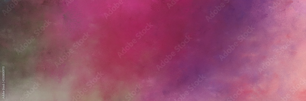 beautiful antique fuchsia and dark moderate pink color background with space for text or image. vintage texture, distressed old textured painted design. can be used as horizontal header or banner