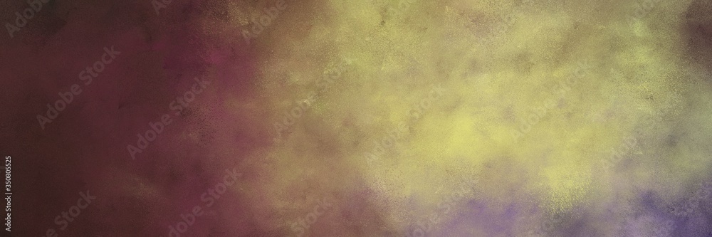 beautiful vintage abstract painted background with dark khaki, old mauve and very dark pink colors and space for text or image. can be used as header or banner