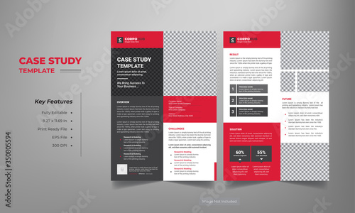 case study template with minimal design