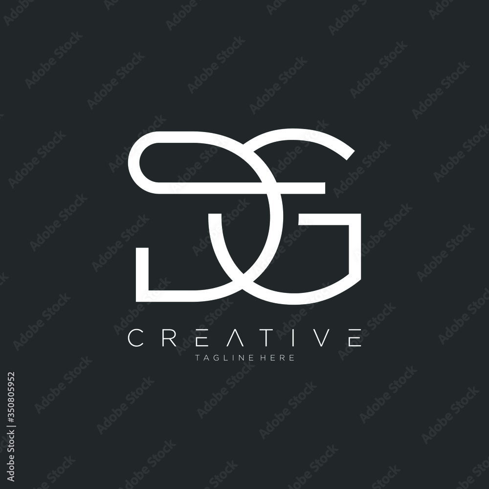 initial letter D G,Letter Simple Premium Logo Design template. initial letter D G,Letter Simple Premium Logo Design template.