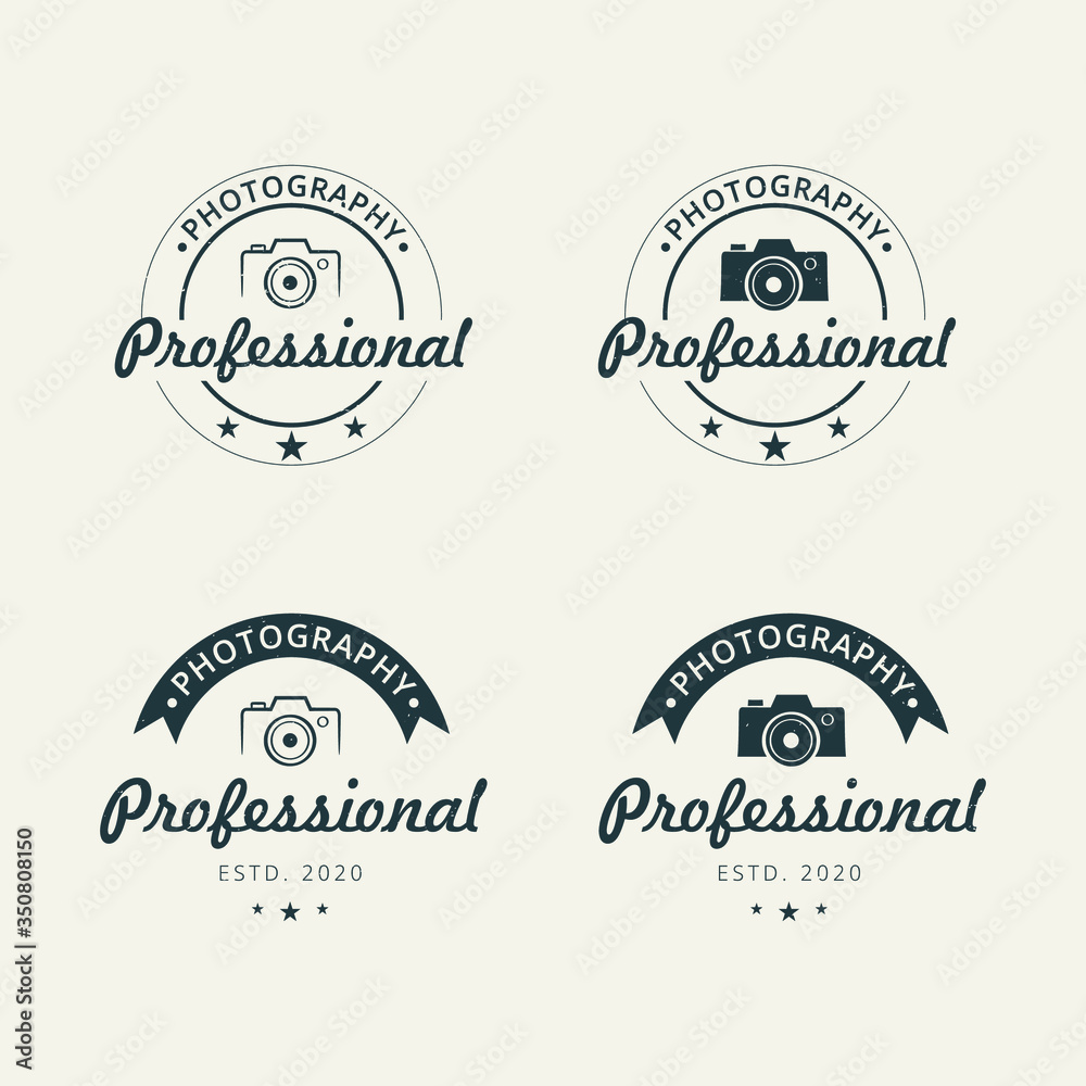 Fototapeta premium Professional photography logo design template