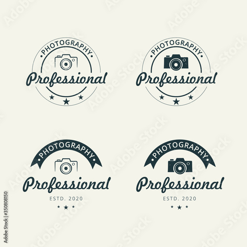 Professional photography logo design template