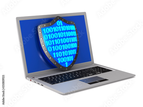 security system and laptop ...