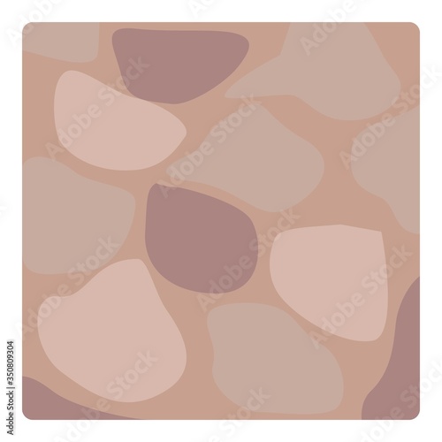 Stone deck paving icon. Cartoon of stone deck paving vector icon for web design isolated on white background