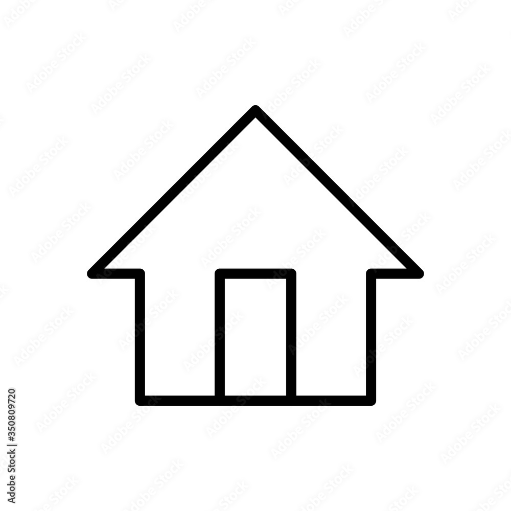 House Home Line Vector Icons. Editable Stroke House Home Line Vector Icons. Editable Stroke