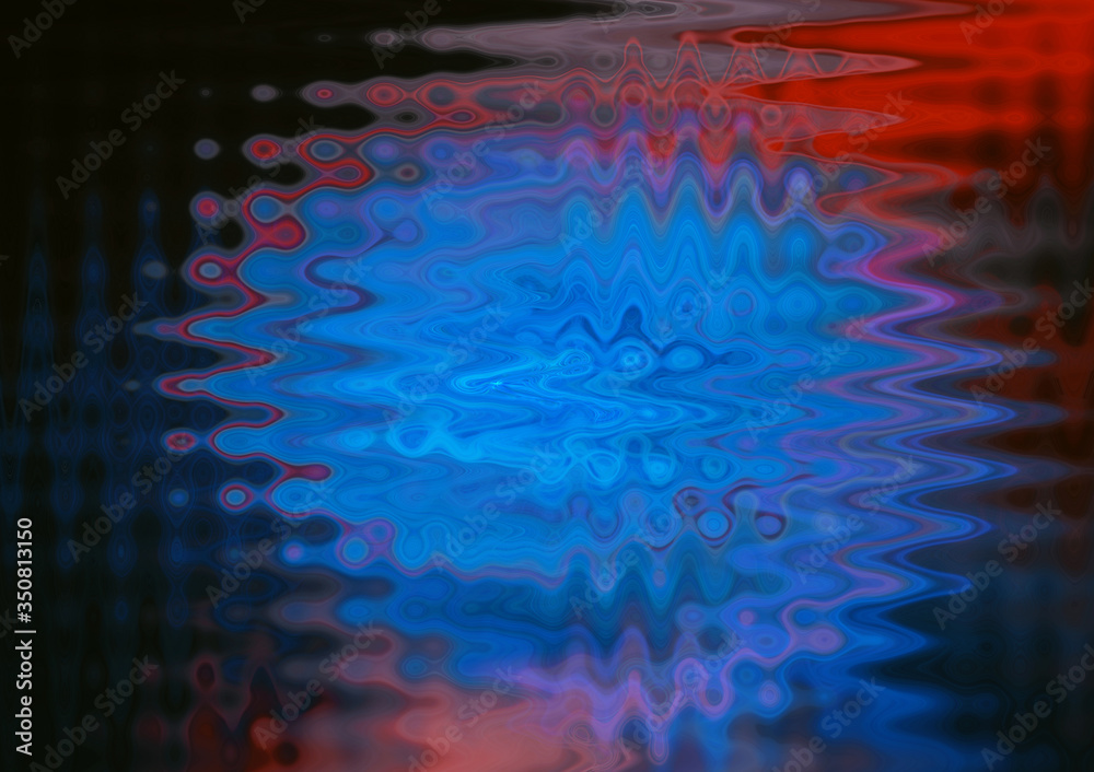 Abstract colourful light wave pattern in black background