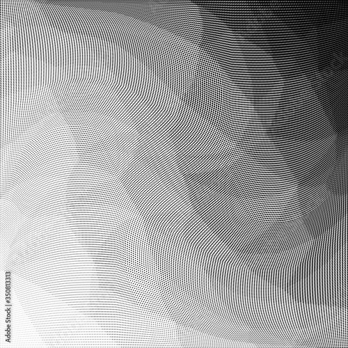 Black and white polygon pattern. Low poly design 