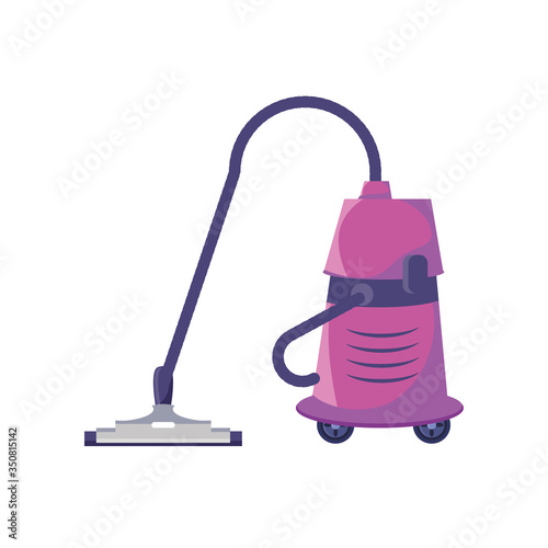 heavy duty vacuum cleaner on white background