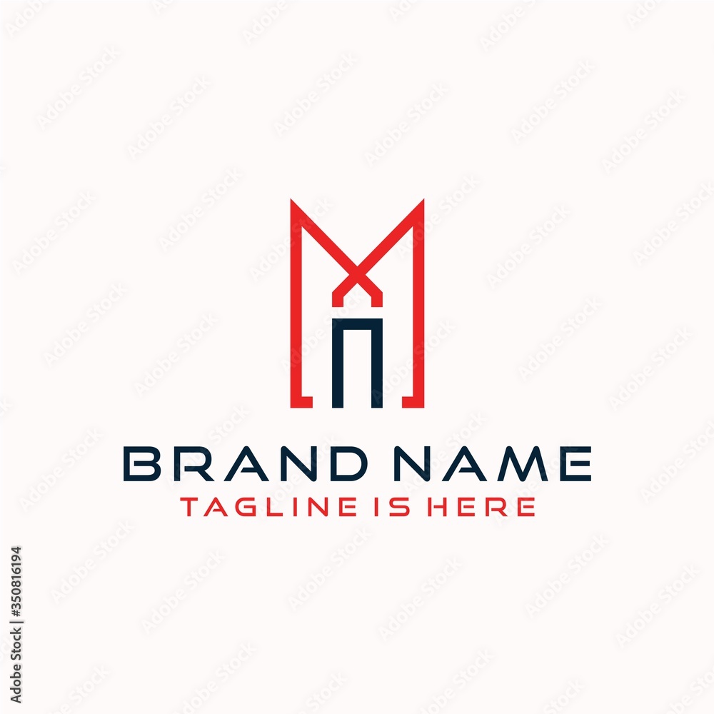 Letter M N logo icon design template elements Letter M N logo icon design template elements