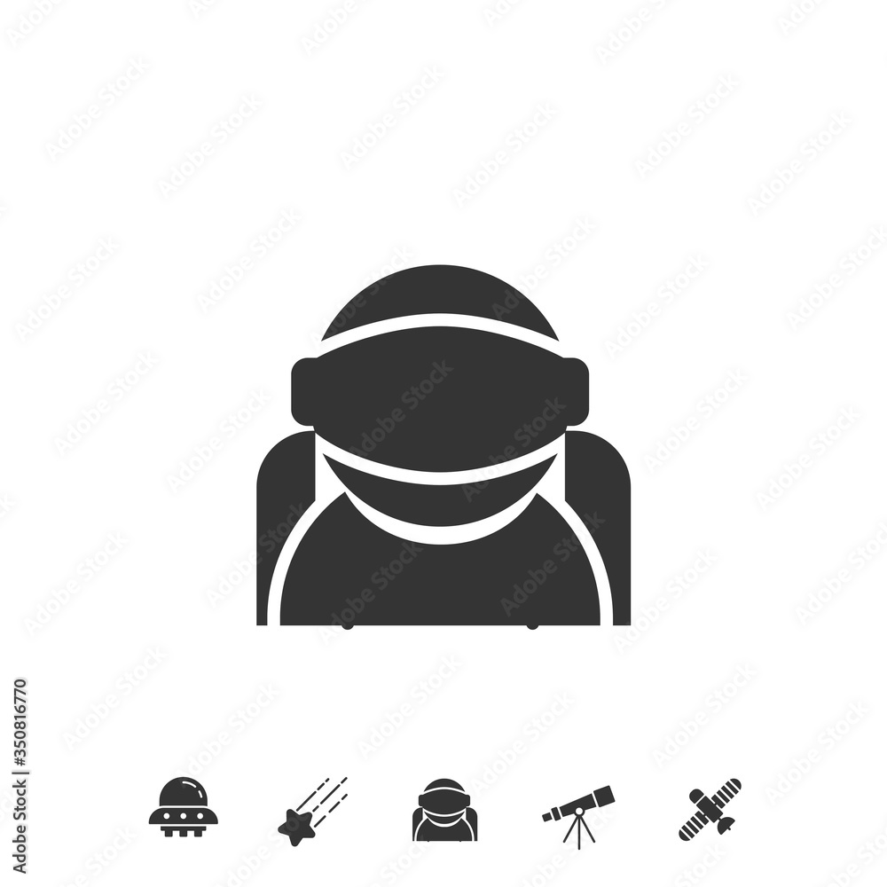astronaut icon vector illustration sign astronaut icon vector illustration sign