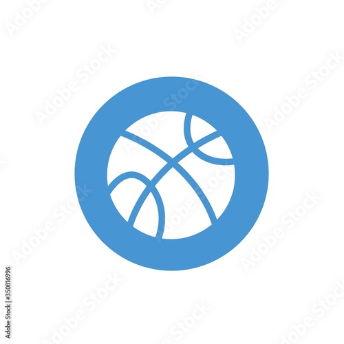 basketball ball icon vector illustration sign
