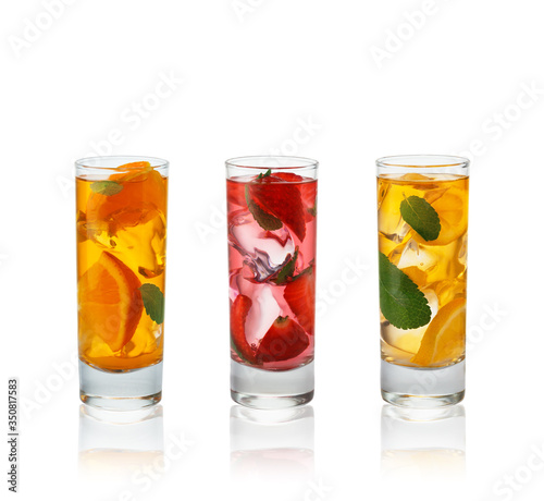 Summer fruit cocktails.