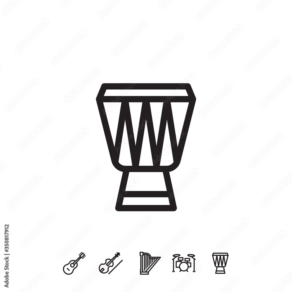 drum icon vector illustration sign drum icon vector illustration sign