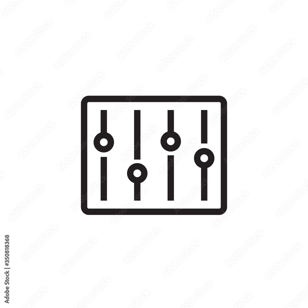 music equalizer icon vector illustration sign music equalizer icon vector illustration sign