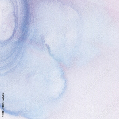 Watercolor abstract background, hand drawn marble texture. Lilac, pink nature colors.