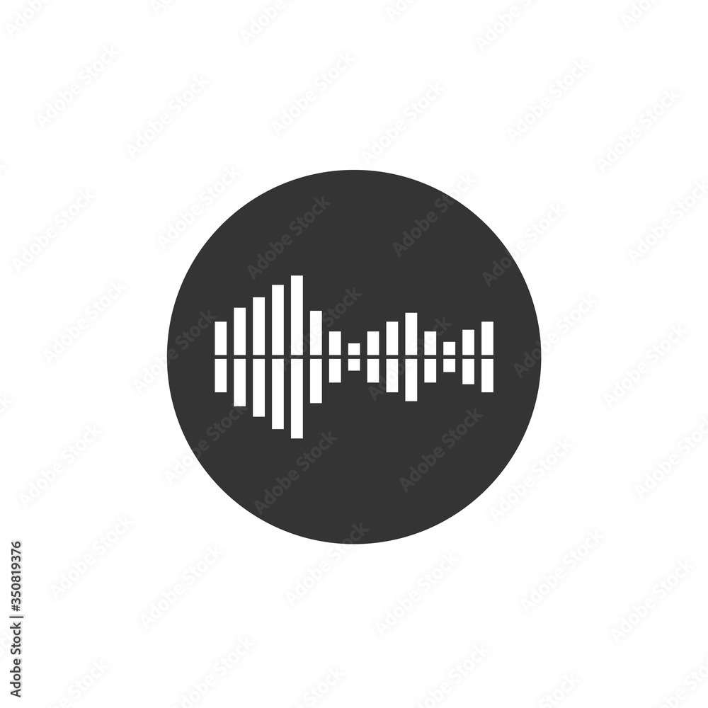 sound frequency icon vector illustration sign sound frequency icon vector illustration sign