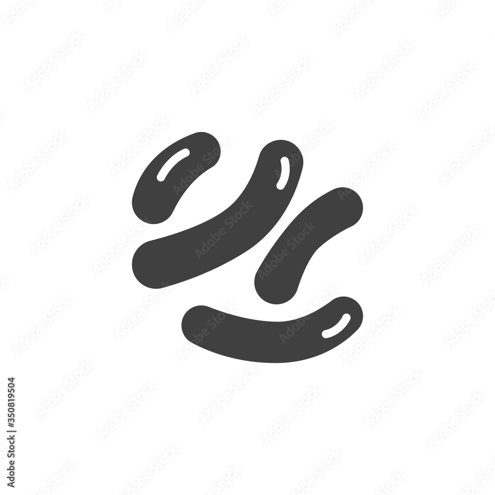 Stem cells bacteria vector icon. filled flat sign for mobile concept and web design. Stem bacteria glyph icon. Symbol, logo illustration. Vector graphics Stem cells bacteria vector icon. filled flat sign for mobile concept and web design. Stem bacteria glyph icon. Symbol, logo illustration. Vector graphics