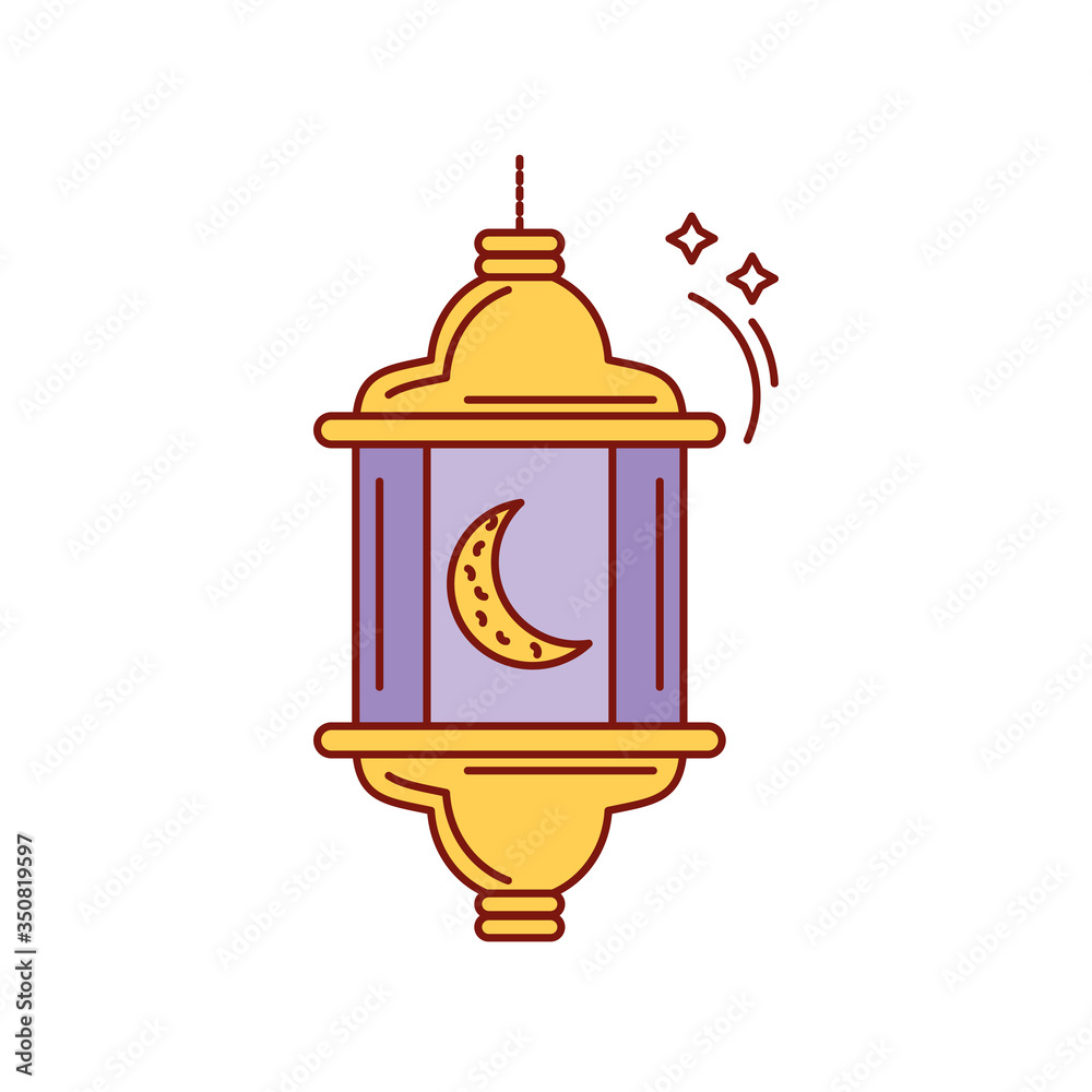 illuminated lamp on ramadan kareem on white background illuminated lamp on ramadan kareem on white background