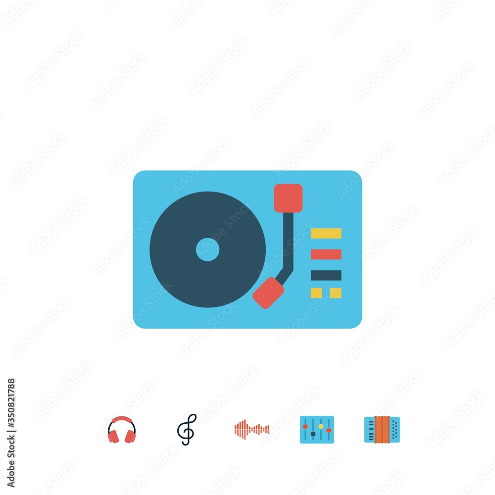 DJ mixer icon vector illustration sign DJ mixer icon vector illustration sign