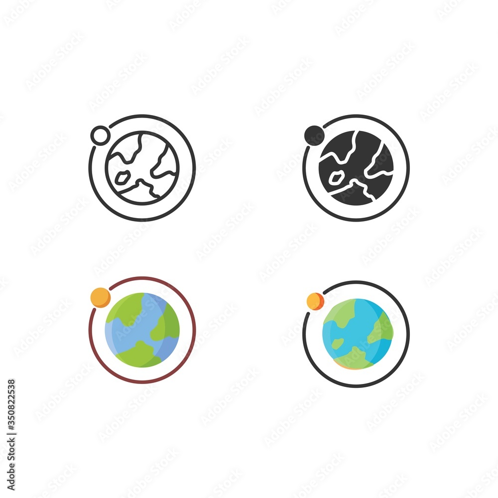 orbit icon vector illustration sign