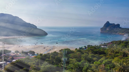 Phi Phi Don from viewpoint number one, Phuket province, Thailand